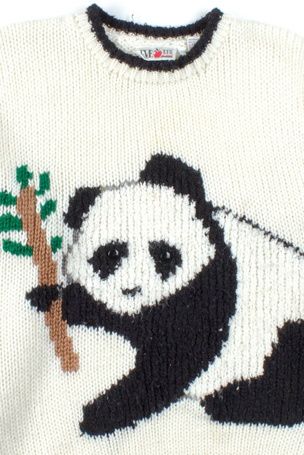 White Panda Sweater