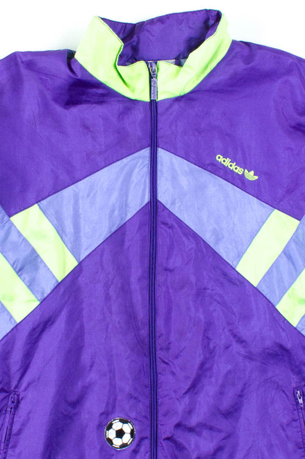 Purple Adidas Soccer Jacket