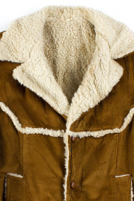 Golden Brown Corduroy Coat