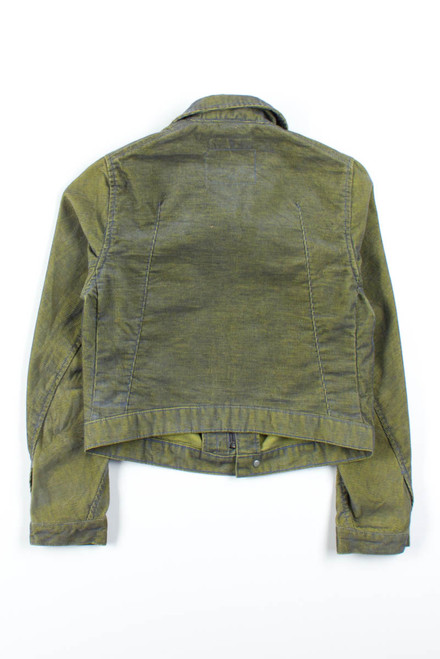 Metallic Green Levis Corduroy Jacket