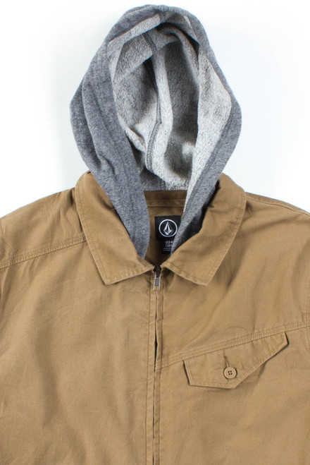 Khaki Hoodie Jacket