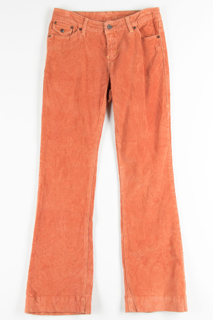 Orange Corduroy Pants 1