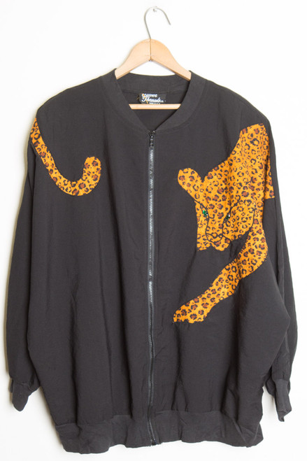 Leopard Bomber Jacket