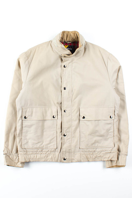 Tan Cargo Harrington Jacket