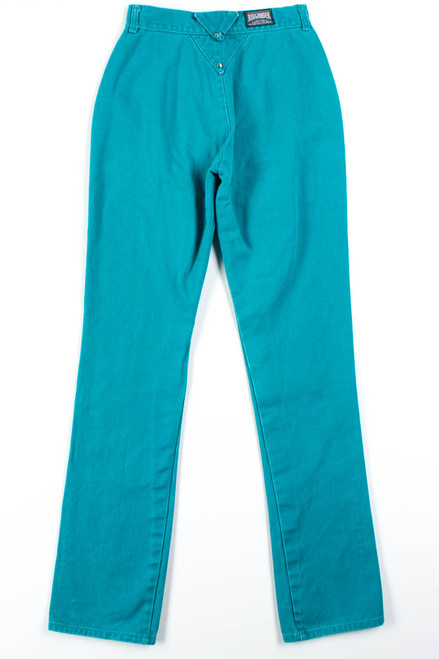 Teal Studded Roughrider Jeans (sz. 9/10)