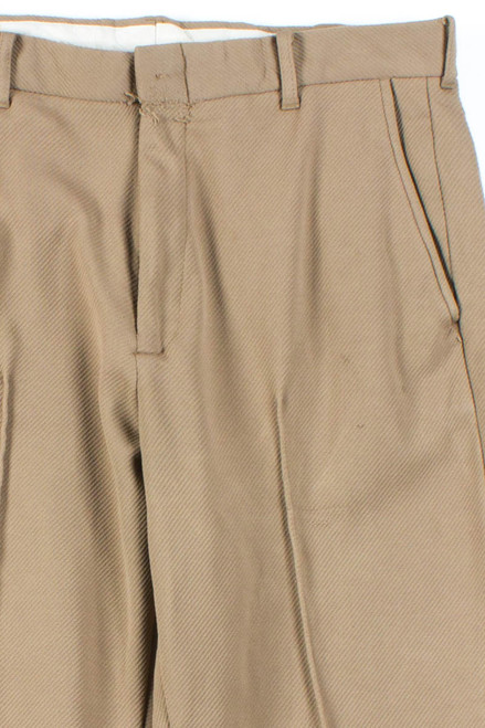 Tan Pleated Vintage Pants