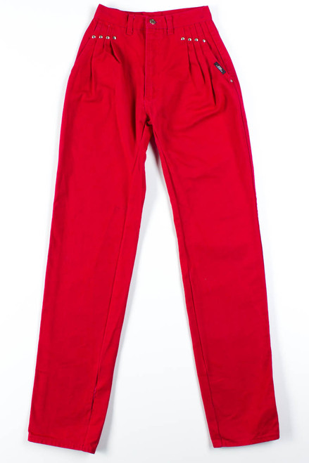 Red Studded Ozark Mountain Jeans