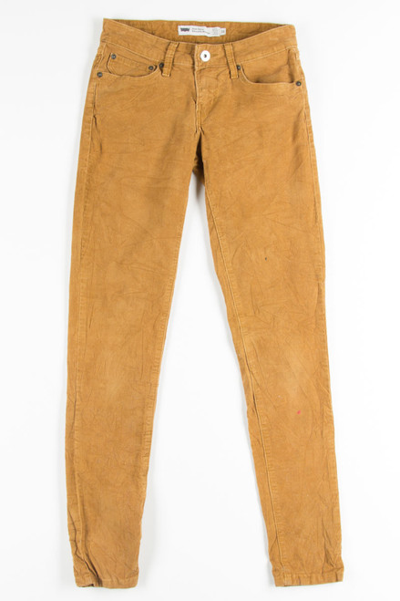Levi's Camel Corduroy Skinny Jeans