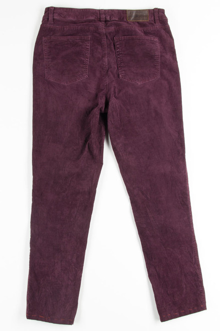 Plum Corduroy Pants 1