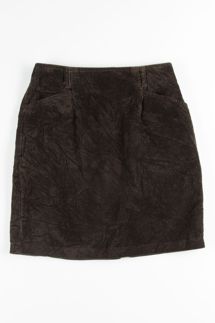 Brown Corduroy Pencil Skirt 3