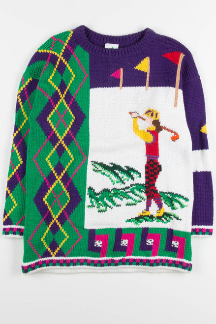 Vintage Golf Argyle Sweater 1