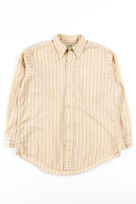 Gold Striped Button Up Shirt