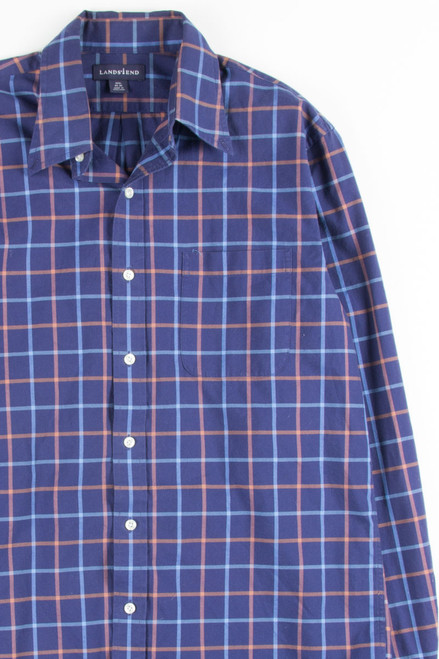 Royal Plaid Button Up Shirt