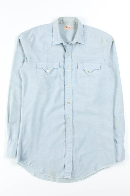 Chambray Western Button Up Shirt