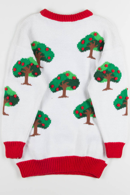 Vintage White Apple Picking Sweater 1