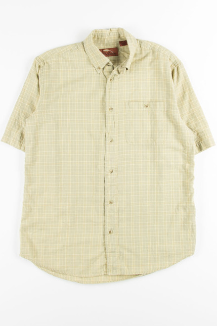 Lime Plaid Button Up Shirt