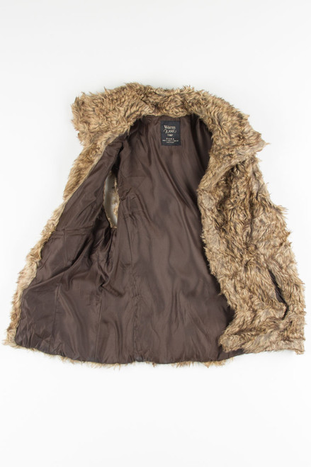 Brown Faux Fur Vest