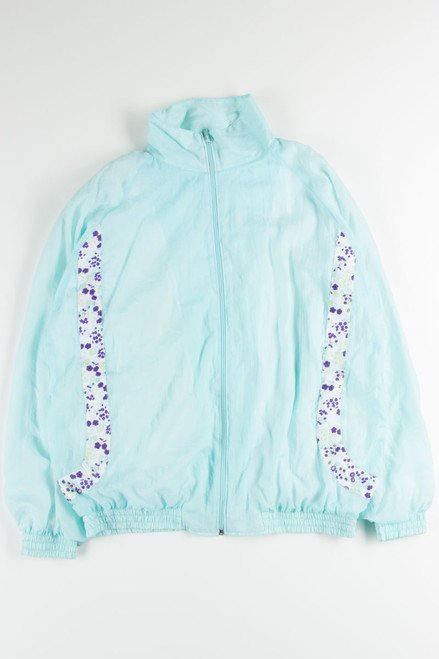 Pastel Blue Vintage Windbreaker