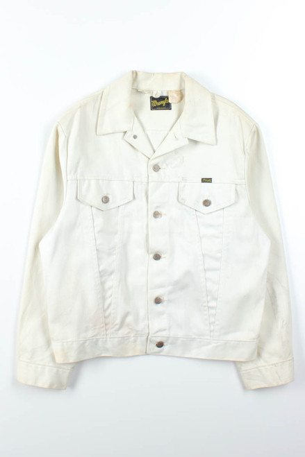 Vintage White Wrangler Denim Jacket 914