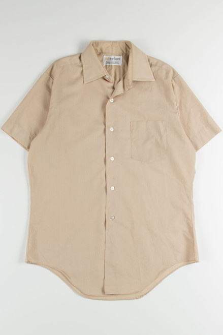 Tan Marlboro Button Up Shirt