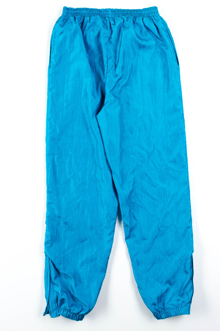 Teal Nylon Track Pants