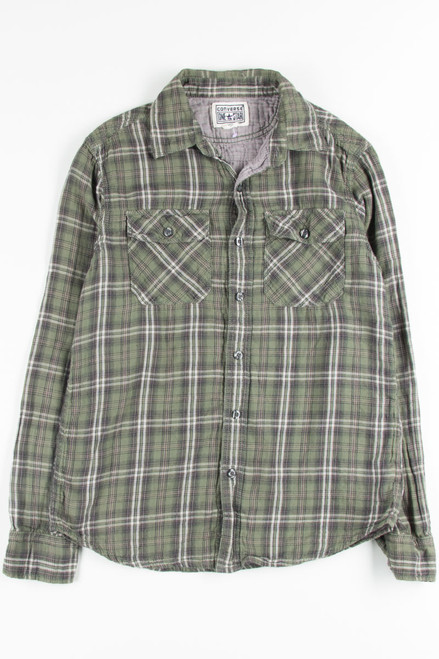 Olive Converse All Star Button Up Shirt