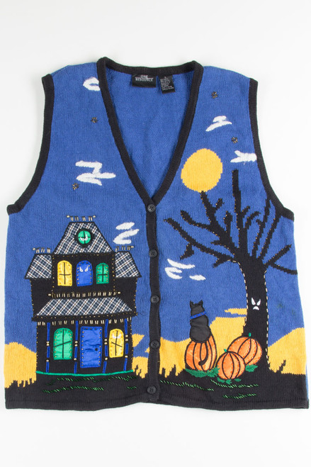 Haunted House Halloween Vest 346