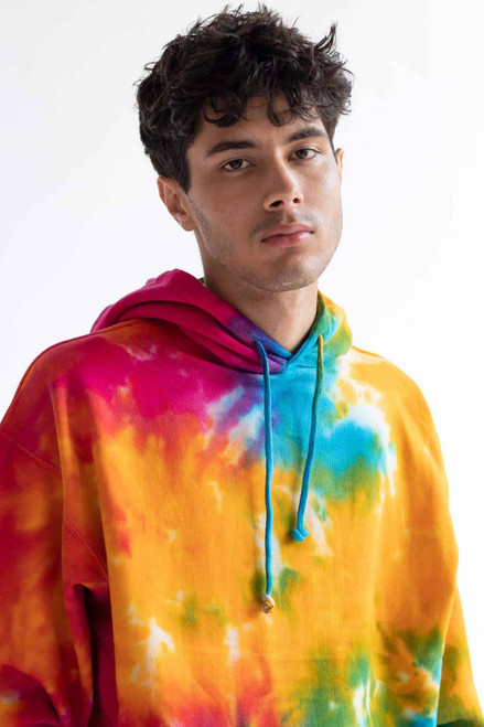 Multi Rainbow Tie Dye Hoodie