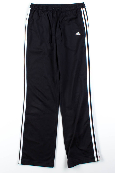 Black Adidas 3 Stripe Track Pants