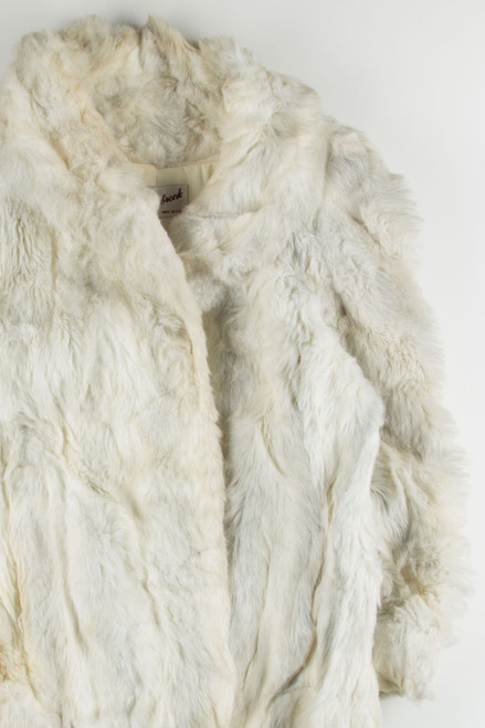 White Winter Faux Fur Coat