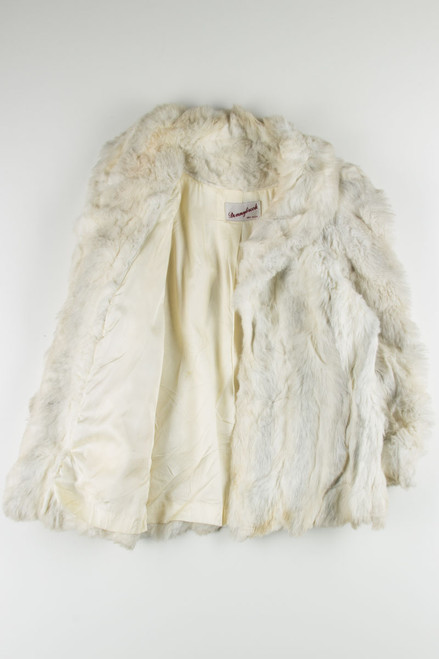 White Winter Faux Fur Coat