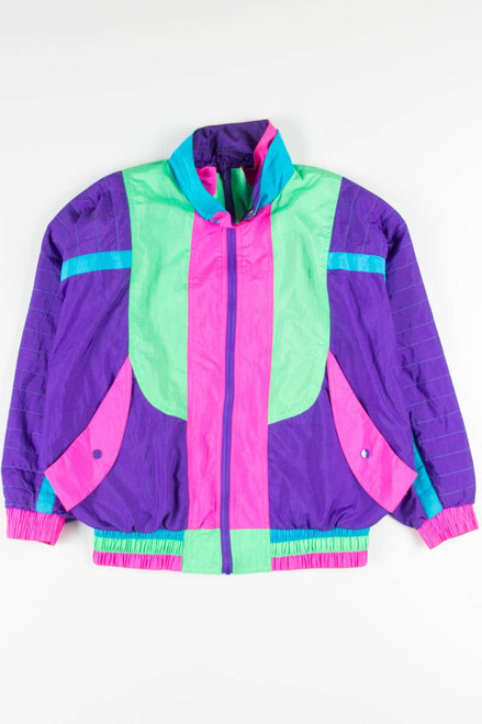 Neon Color Blocked 90s Jacket 17483