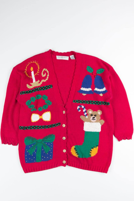 Red Ugly Christmas Cardigan 51416