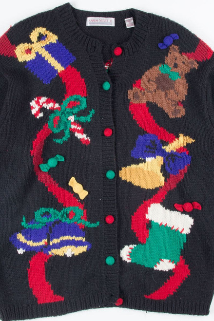 Black Ugly Christmas Cardigan 51517