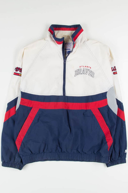 Atlanta Braves Pullover Starter Jacket 1