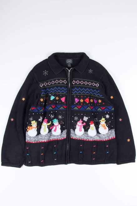 Black Ugly Christmas Cardigan 52204