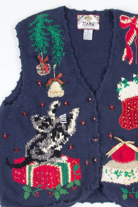 Blue Ugly Christmas Vest 52352