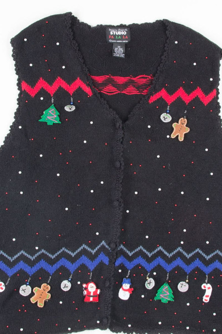 Black Ugly Christmas Vest 51876