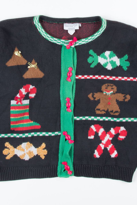 Black Ugly Christmas Cardigan 51691