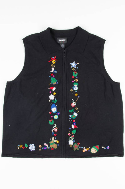 Black Ugly Christmas Vest 51881