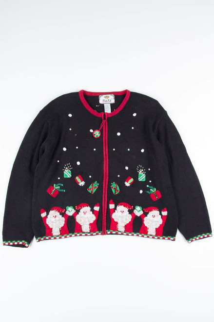 Black Ugly Christmas Cardigan 52274