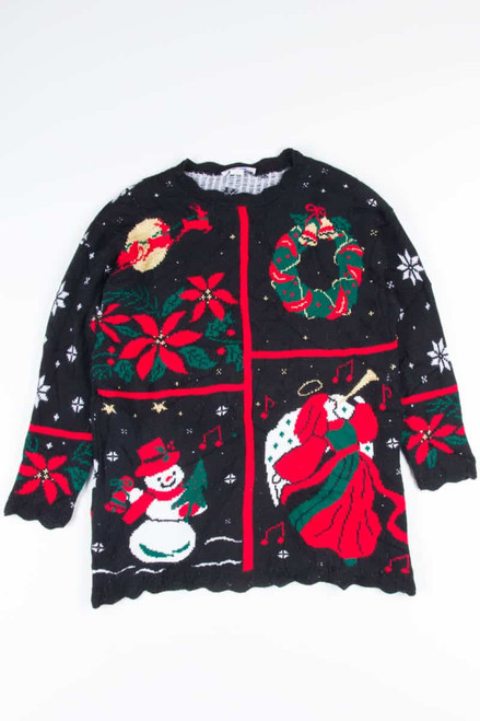 Black Ugly Christmas Pullover 52371