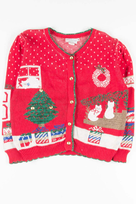 Red Ugly Christmas Cardigan 51656