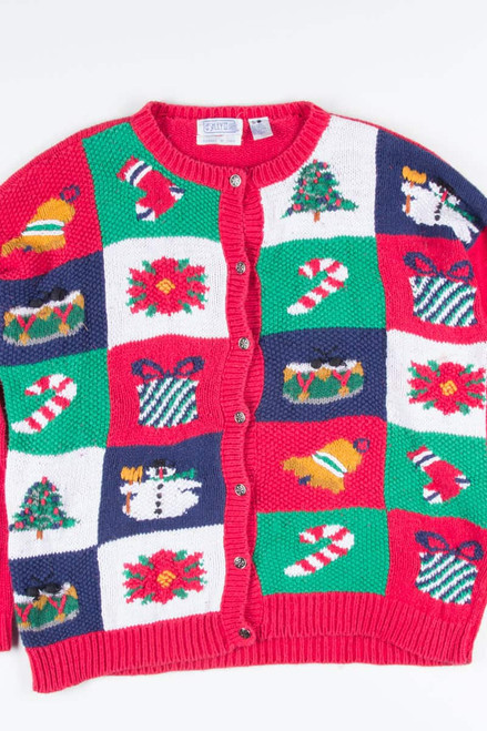 Red Ugly Christmas Cardigan 52181