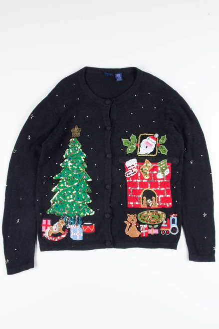 Black Ugly Christmas Cardigan 51986