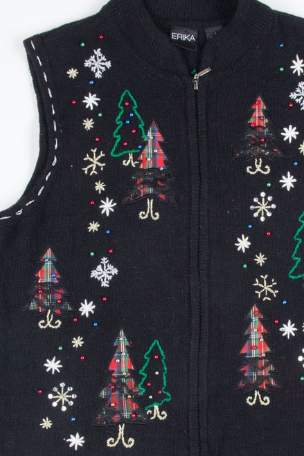 Black Ugly Christmas Vest 52379