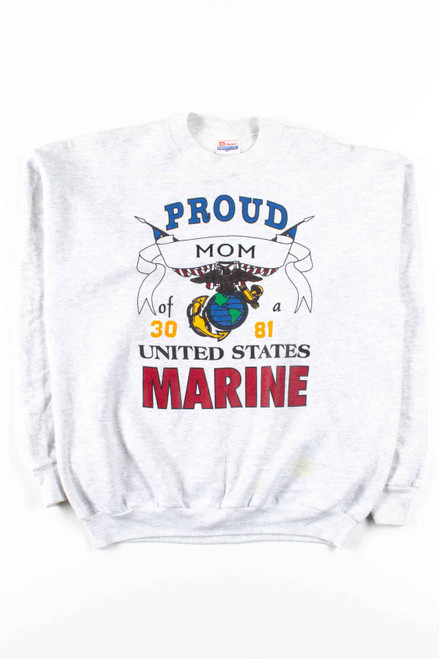 Proud Marine Mom Sweatshirt