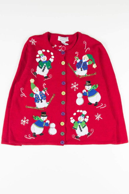 Red Ugly Christmas Cardigan 52090