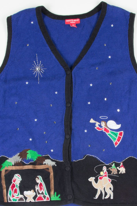 Blue Ugly Christmas Vest 51849