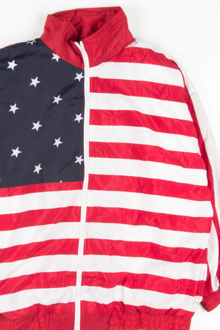 United States Flag Windbreaker Jacket 17671